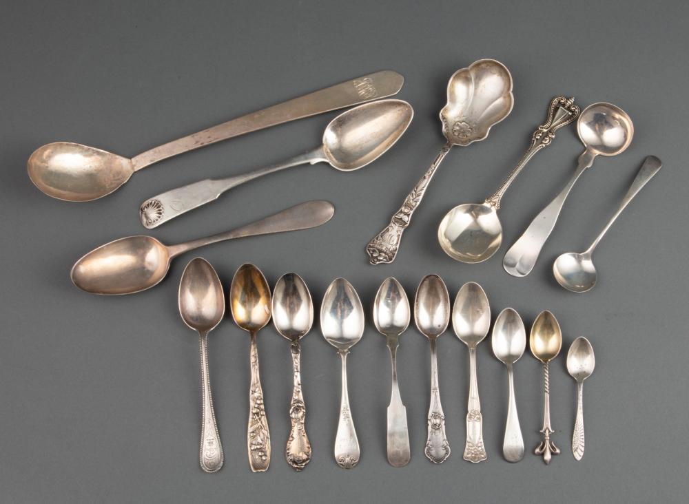 GROUP OF ANTIQUE AND VINTAGE SILVER