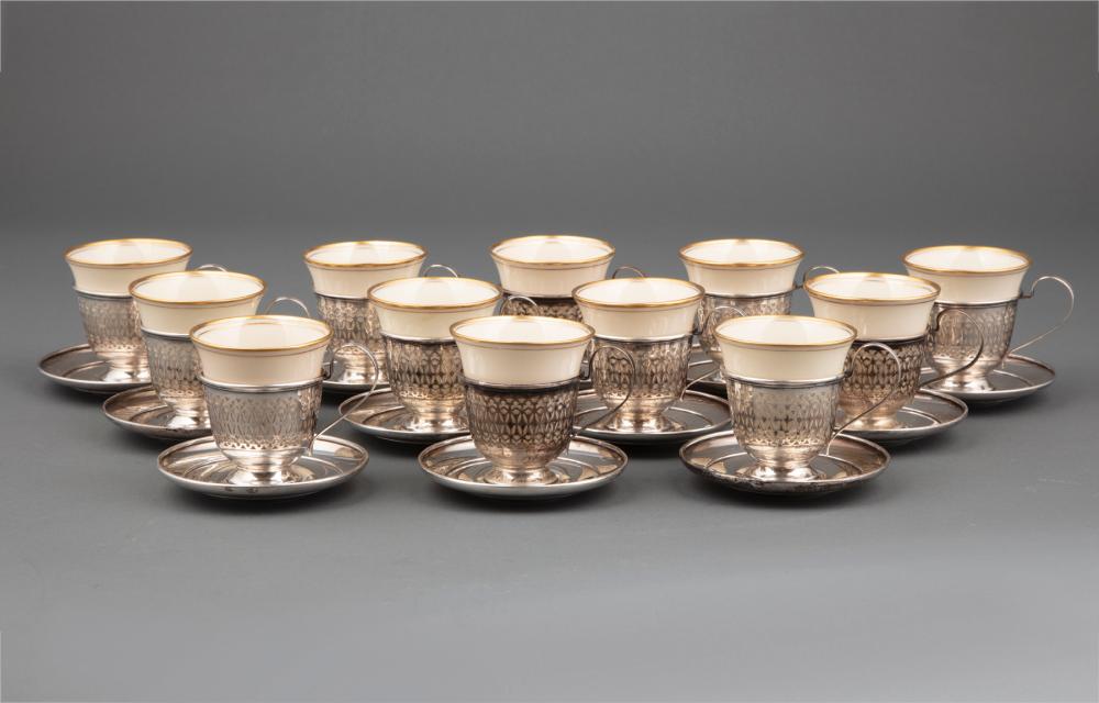 STERLING SILVER DEMITASSE CUP FRAMES