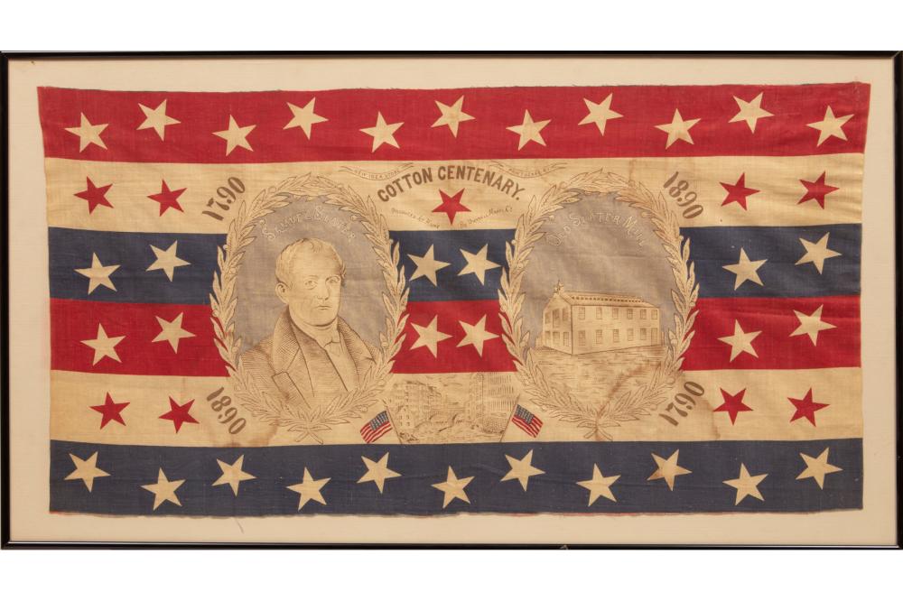 PORTION OF A COTTON PRINTED COMMEMORATIVE 318862