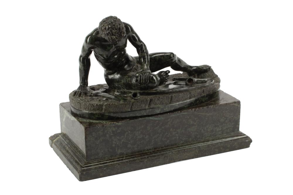 CARVED MARBLE FIGURE OF THE DYING 318881