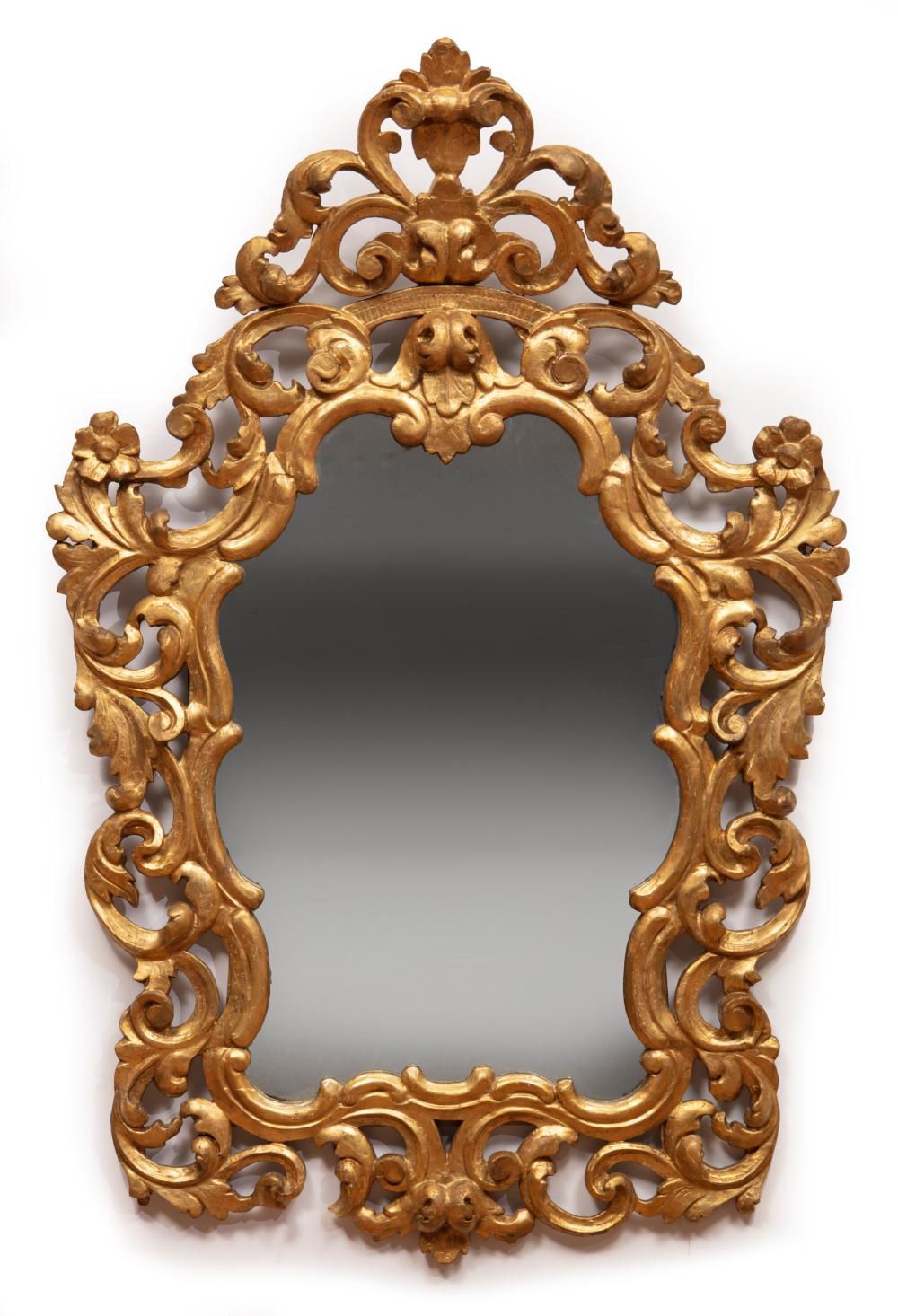 LOUIS XV-STYLE GILTWOOD MIRRORLouis