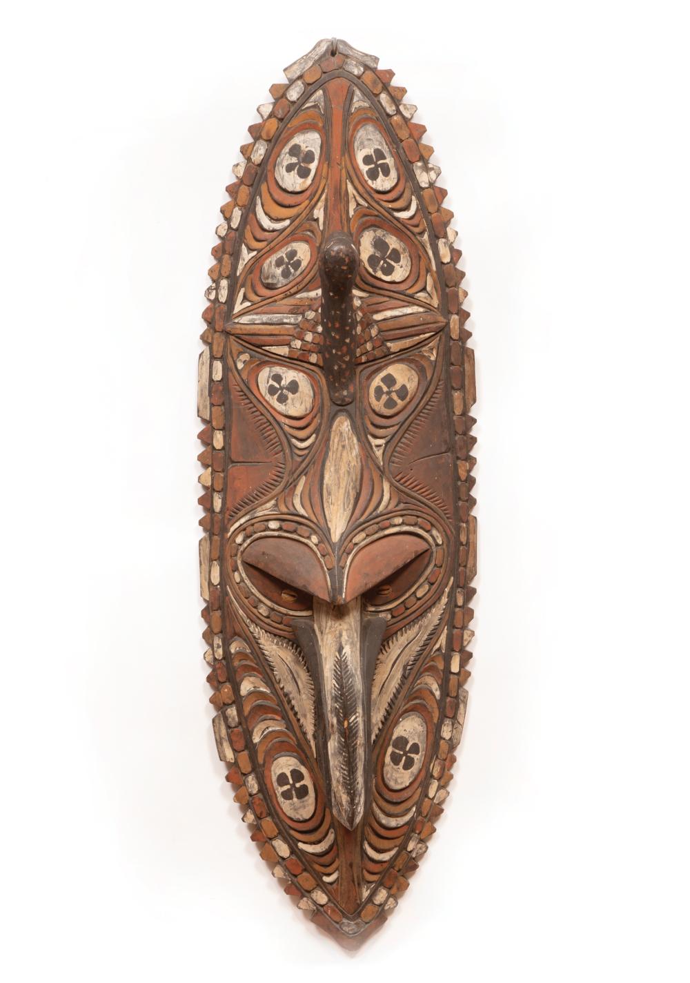 POLYNESIAN CARVED AND PAINTED WOOD 3188ef