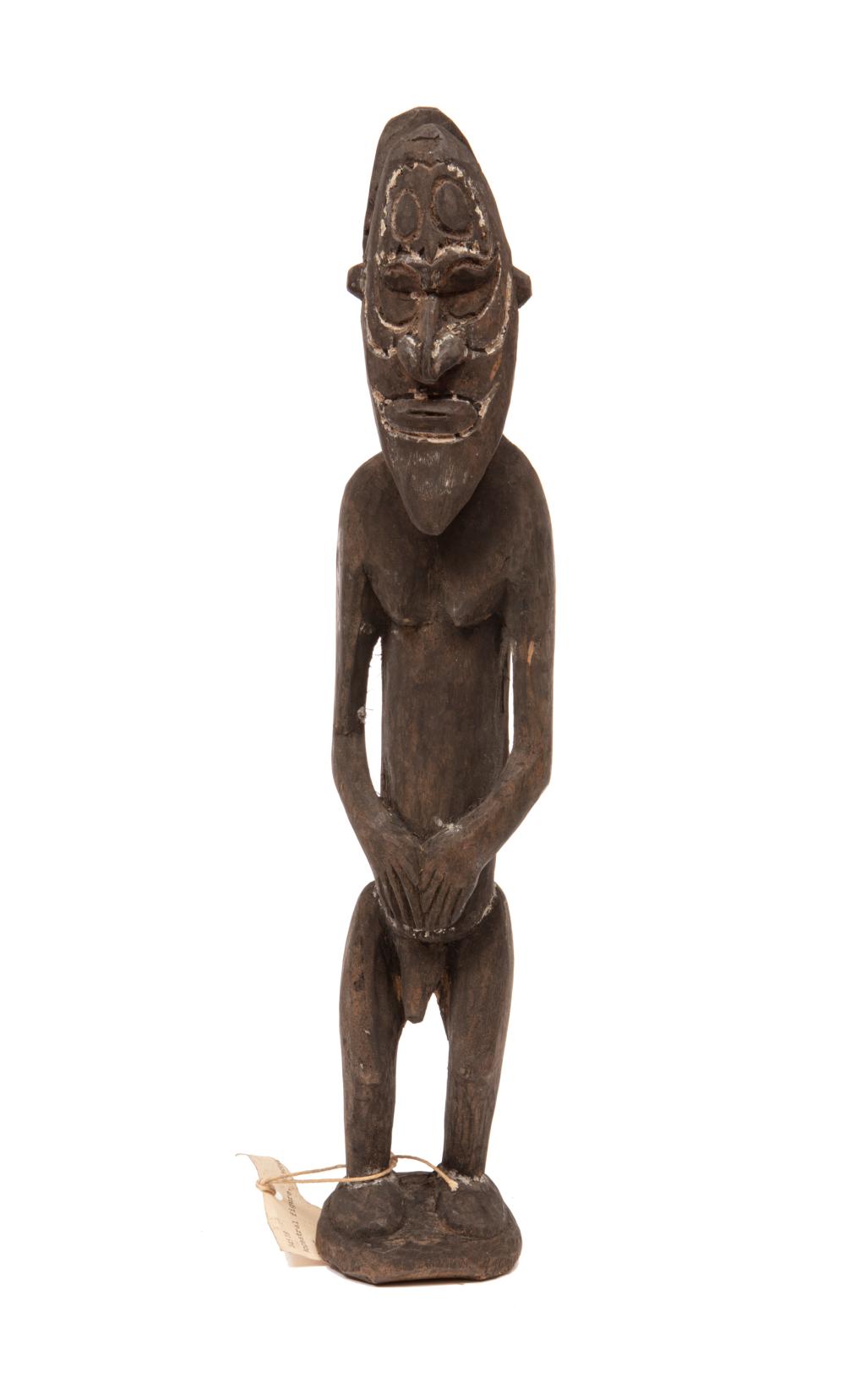 OCEANIC CARVED WOOD ANCESTRAL FIGUREOceanic