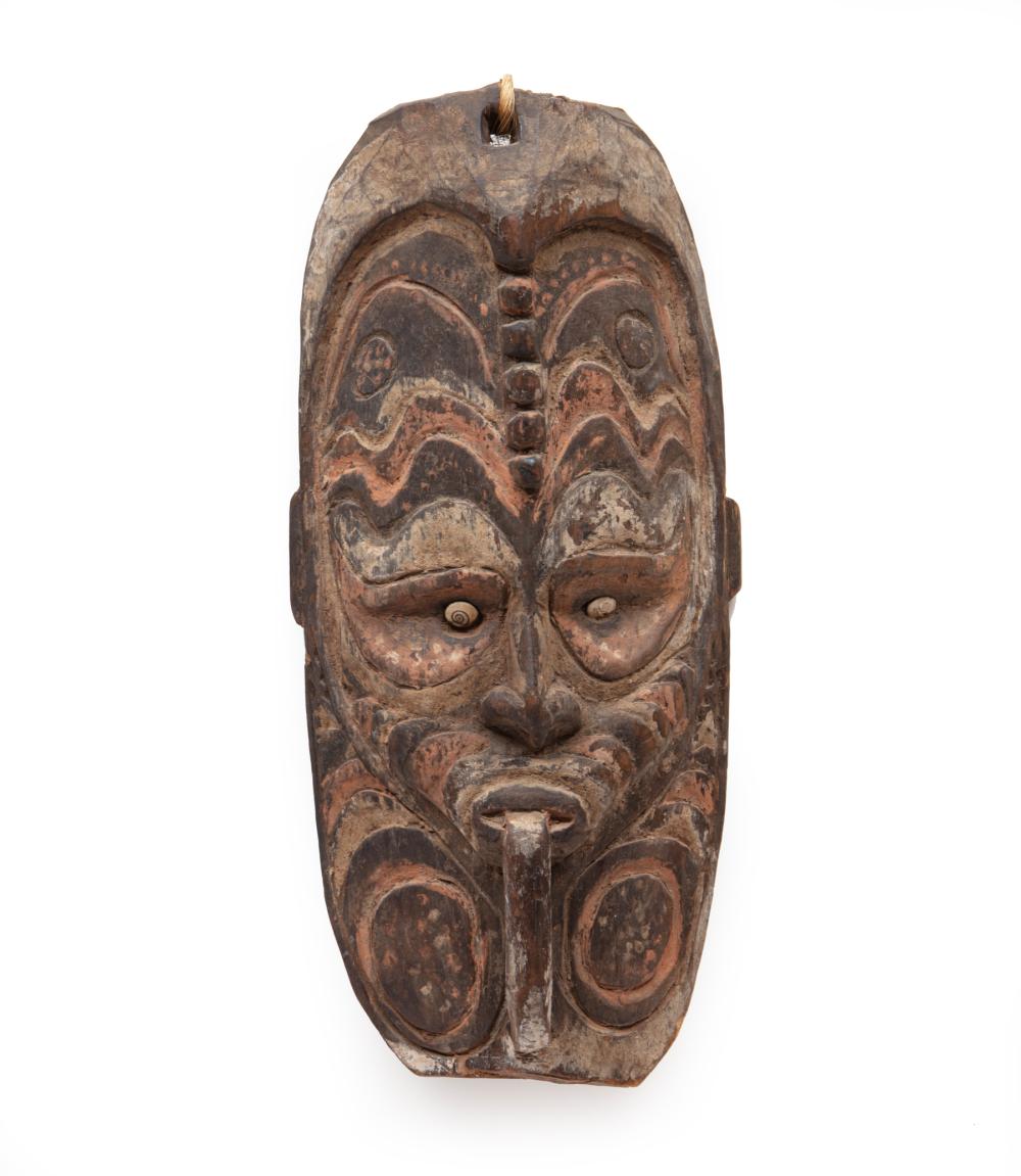 OCEANIC CARVED AND PAINTED WOOD MASKOceanic