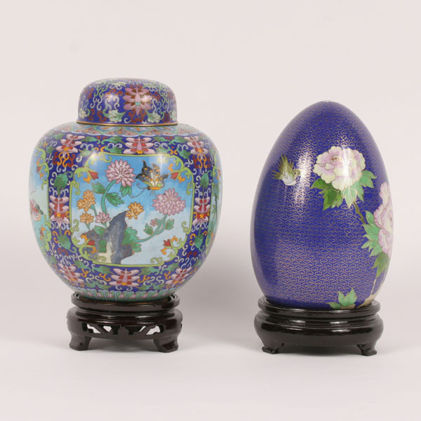 Asian Cloisonne Covered Jar and 4f41f