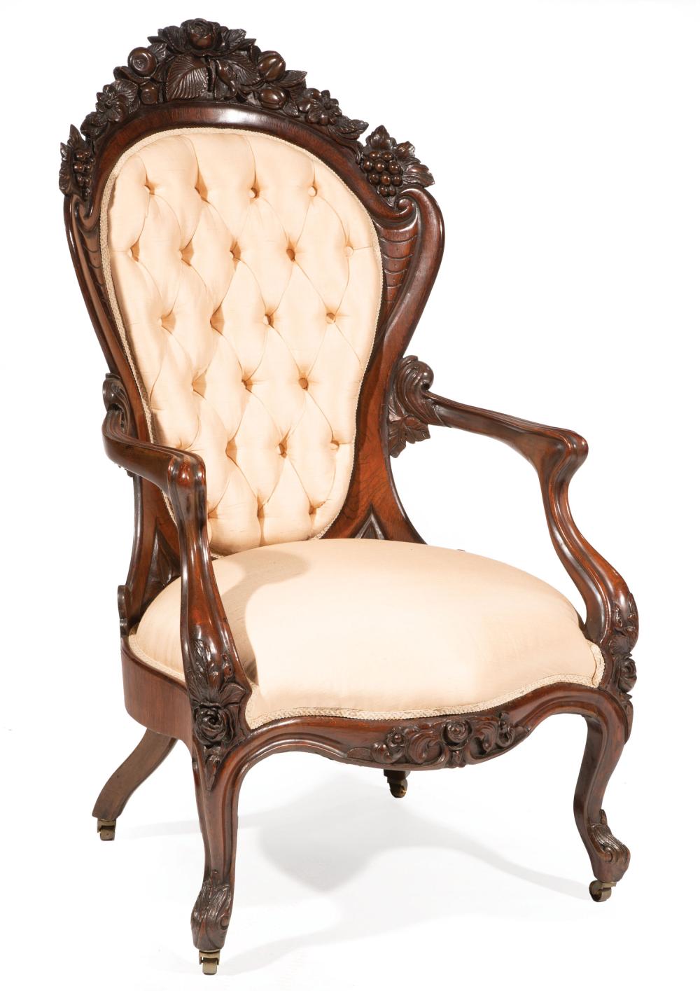 ROSEWOOD GENTLEMAN'S ARMCHAIR,