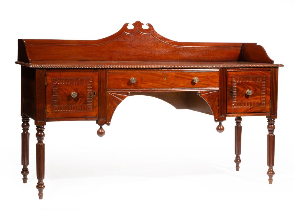 WILLIAM IV CARVED MAHOGANY SIDEBOARDWilliam