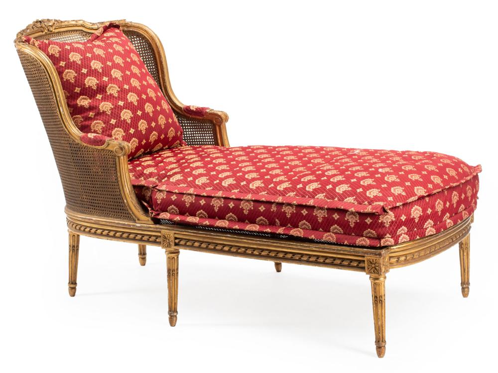 LOUIS XV-STYLE GILTWOOD CHAISE