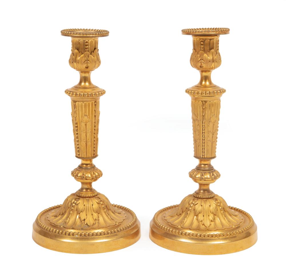 PAIR OF LOUIS XVI STYLE GILT BRONZE 318aee