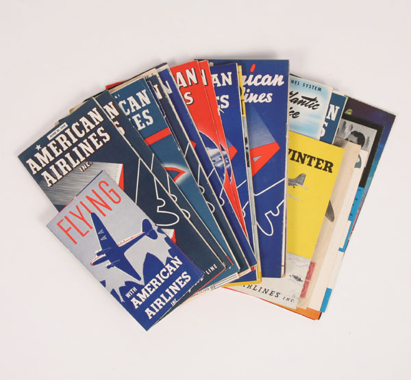 Lot of 20 American Airline timetables  4f454