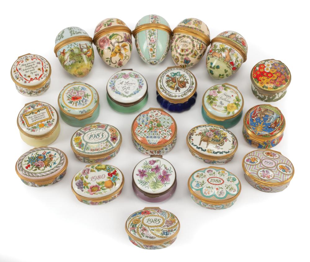 COLLECTION OF TWENTY HALCYON DAYS ENAMEL