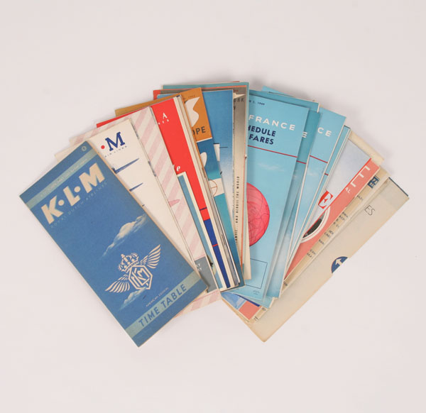 Lot of 25 airline brochures including 4f45a