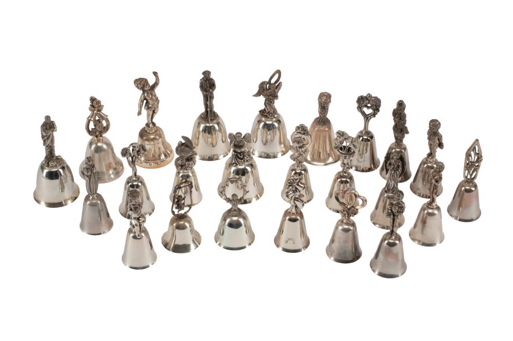 COLLECTION OF 24 SILVERPLATE BELLSCollection