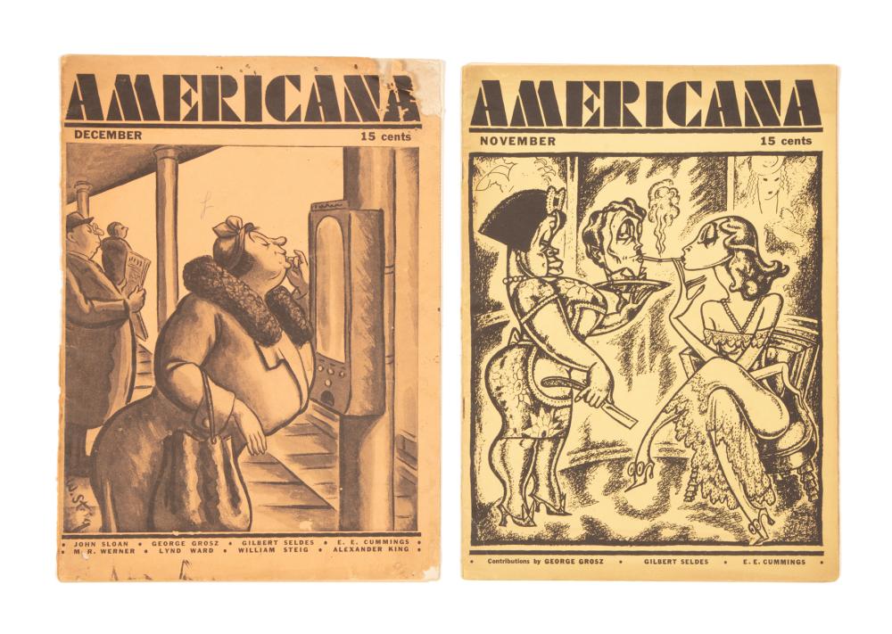 TWO EARLY AMERICAN SATIRE MAGAZINESTwo