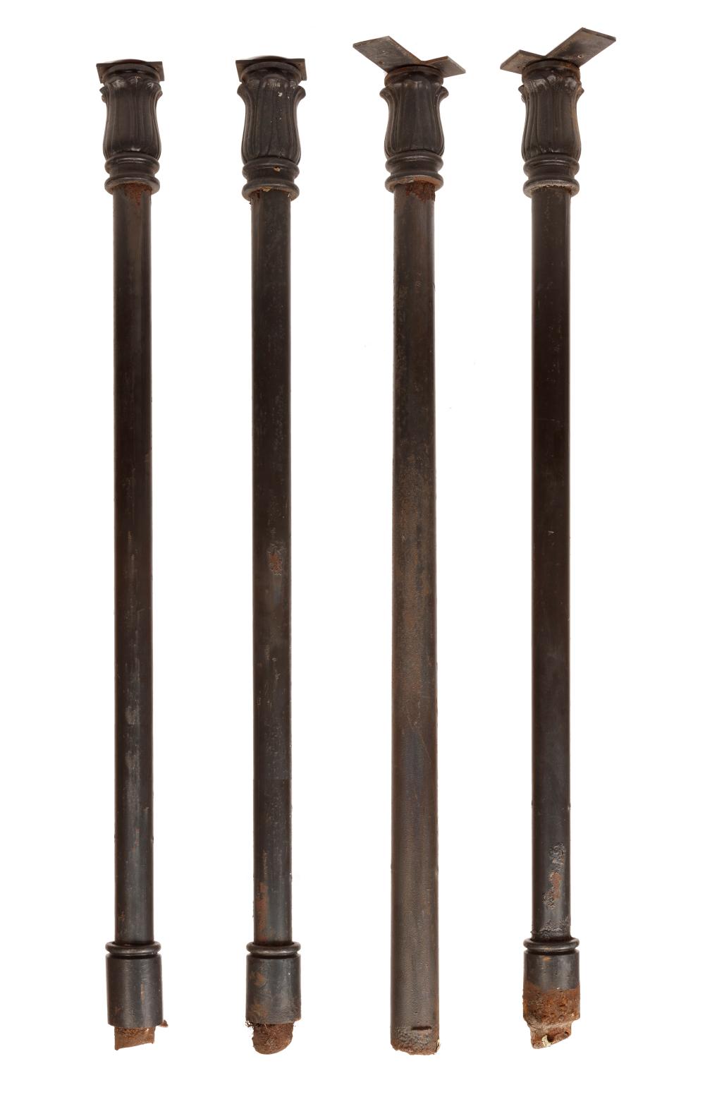 SET OF FOUR CAST IRON COLUMNSSet 318bbc