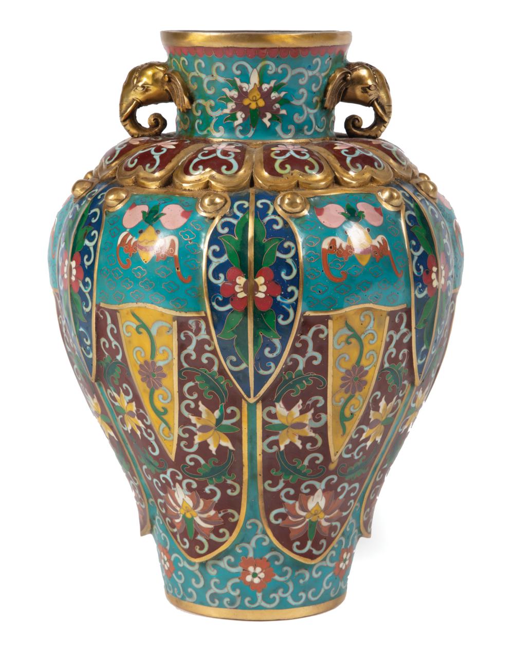 CHINESE CLOISONNE ENAMEL VASEChinese