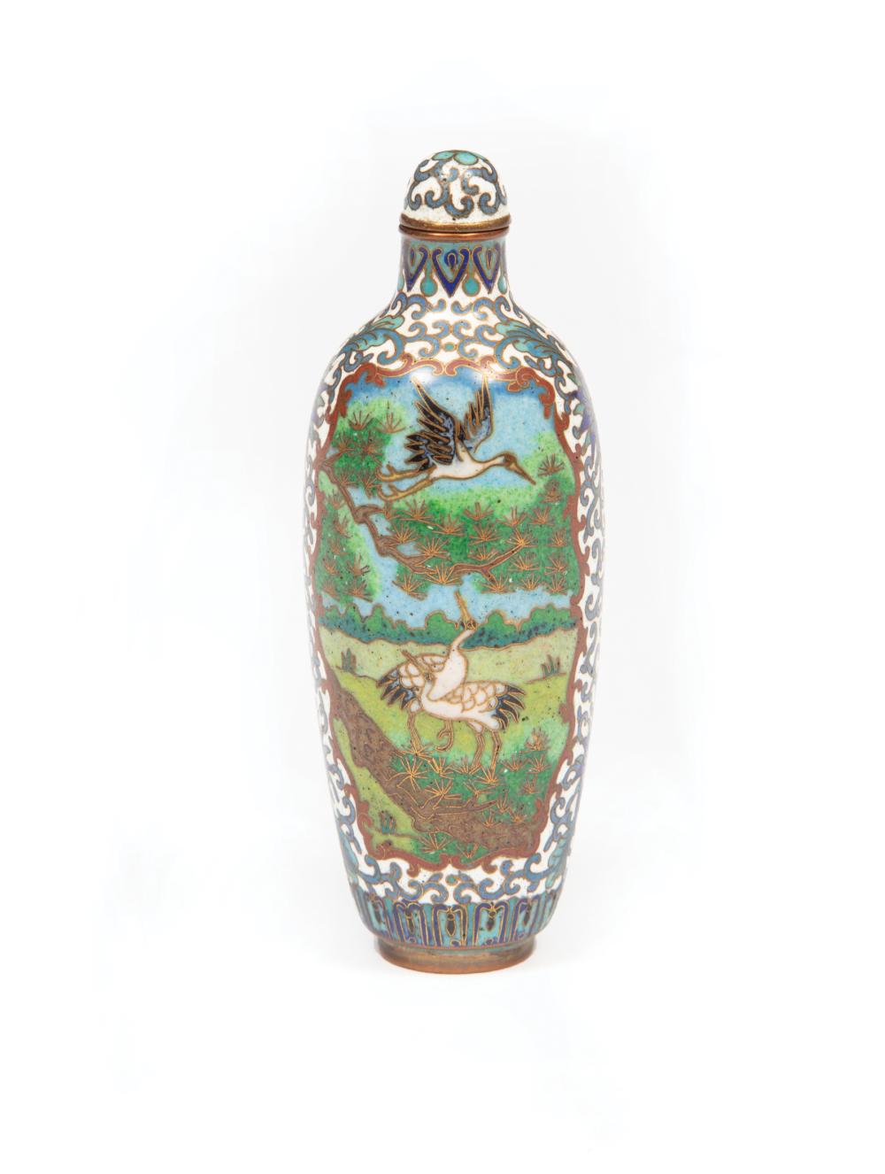 CHINESE CLOISONNE ENAMEL SNUFF