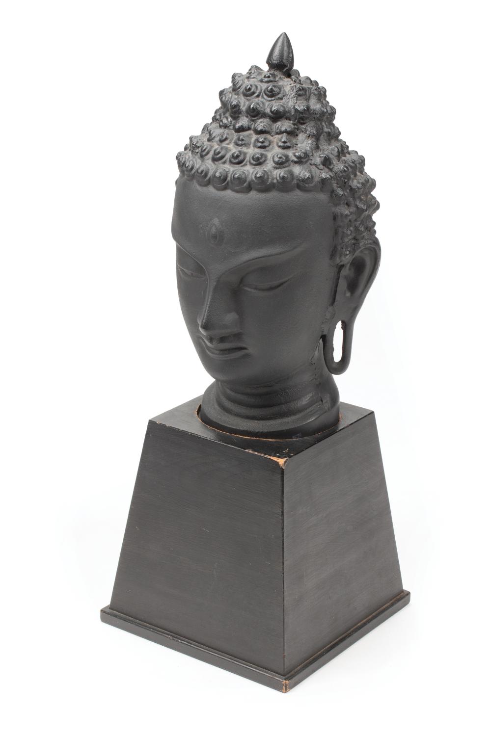 THAI CAST IRON HEAD OF BUDDHAThai 318c34