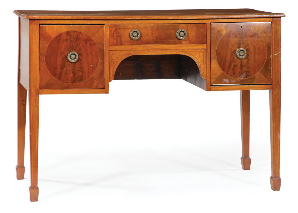 GEORGE III INLAID MAHOGANY BRANDY