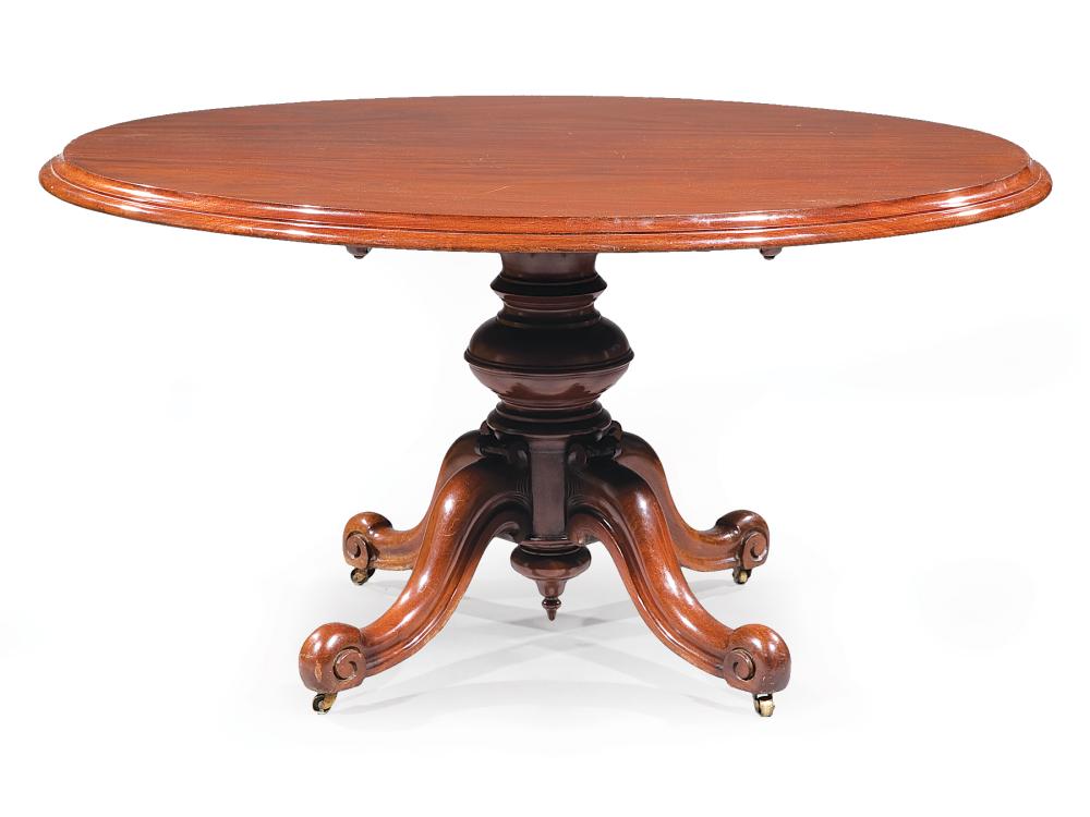 ENGLISH MAHOGANY TILT-TOP BREAKFAST