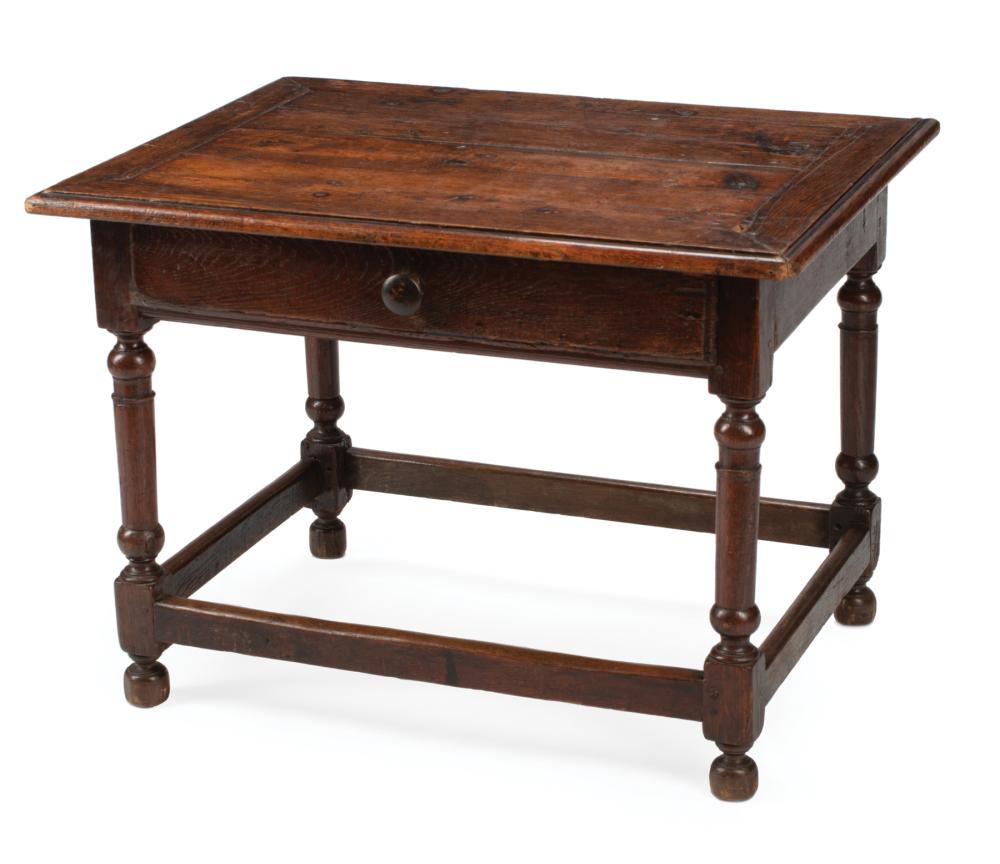 FRENCH PROVINCIAL WALNUT SIDE TABLEFrench