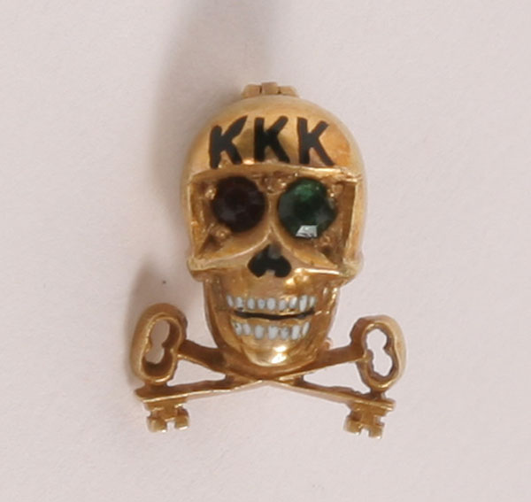 KKK Ku Klux Klan skull and cross key