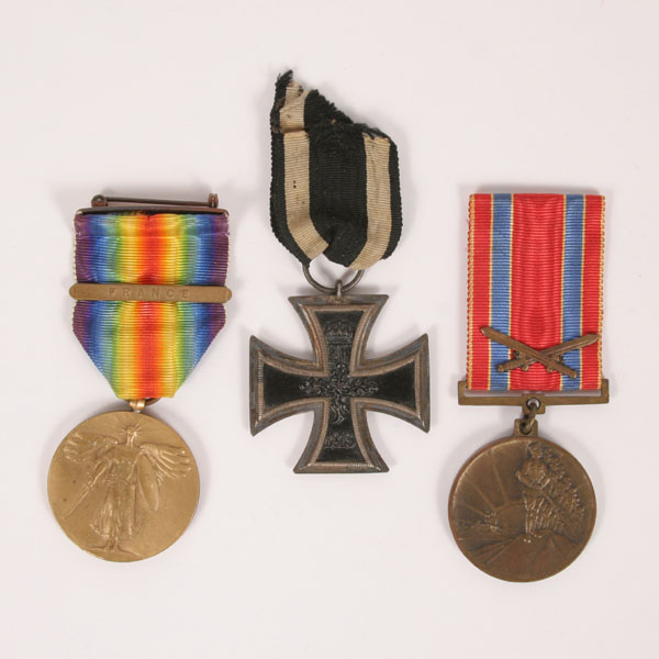 Lot of 3 World War I Military Medals 4f479