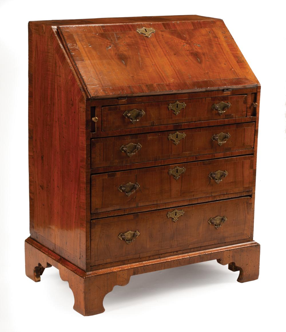 GEORGE III INLAID WALNUT SLANT 318dc8