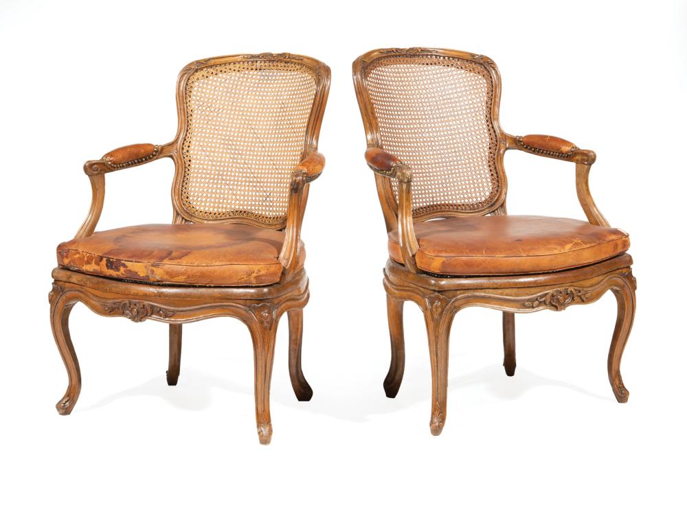 LOUIS XV-STYLE CARVED FRUITWOOD