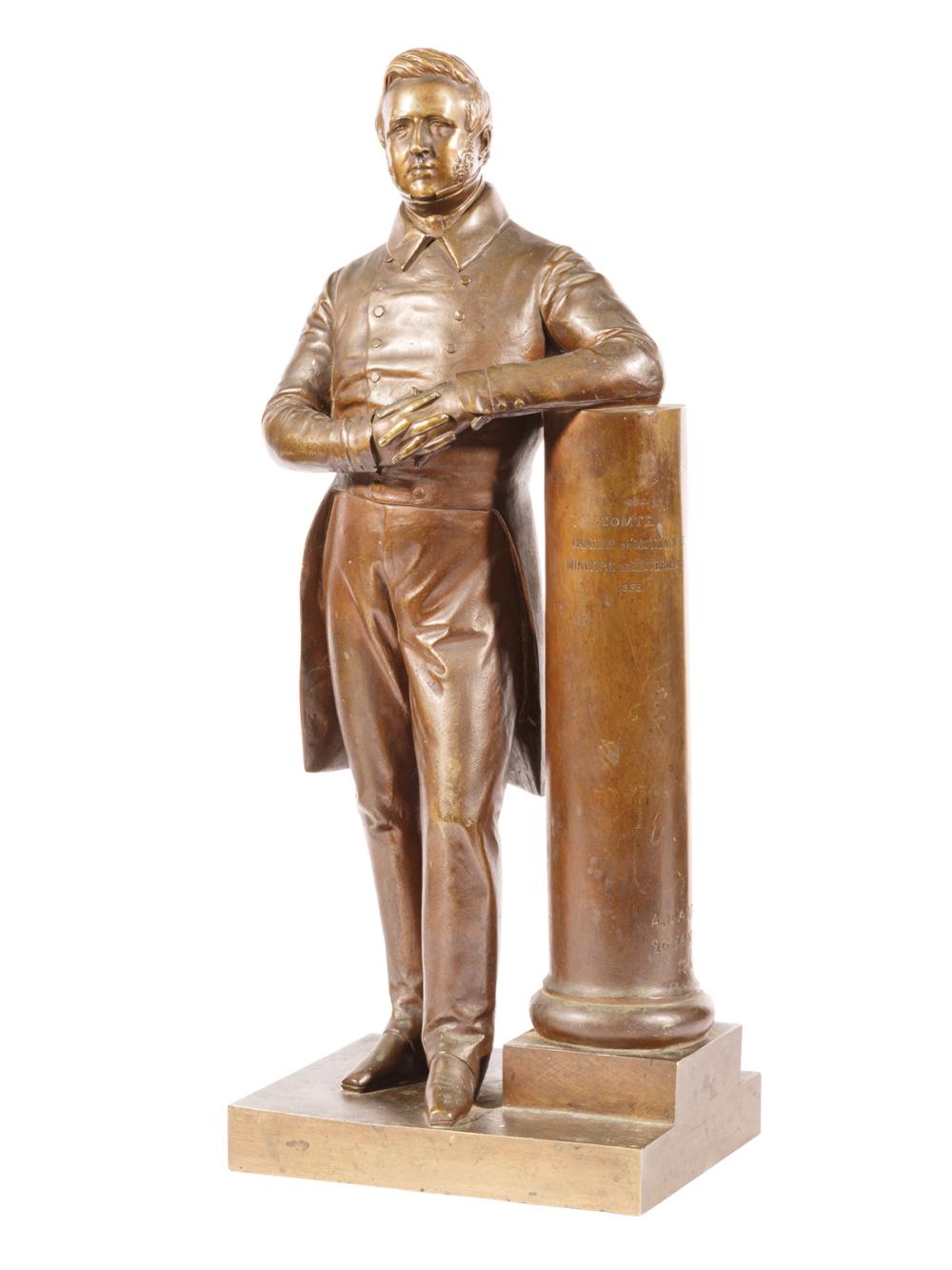 BRONZE FIGURE OF COMTE CAMILLE DE MONTALIVET…Bronze