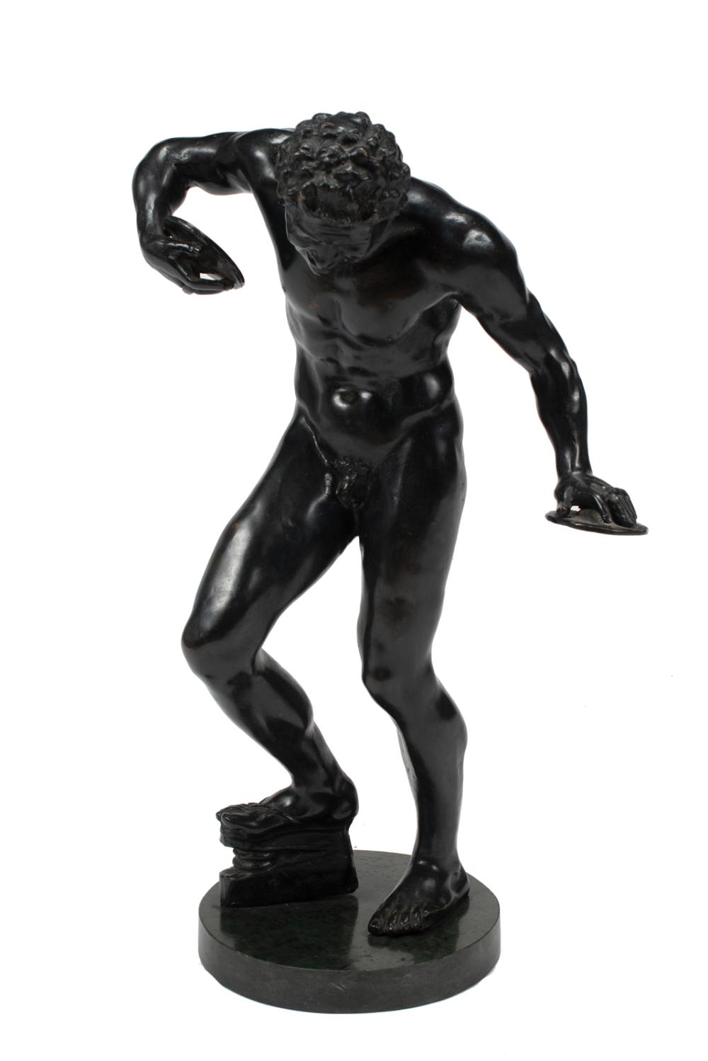 BRONZE FIGURE OF THE DANCING FAUNBronze