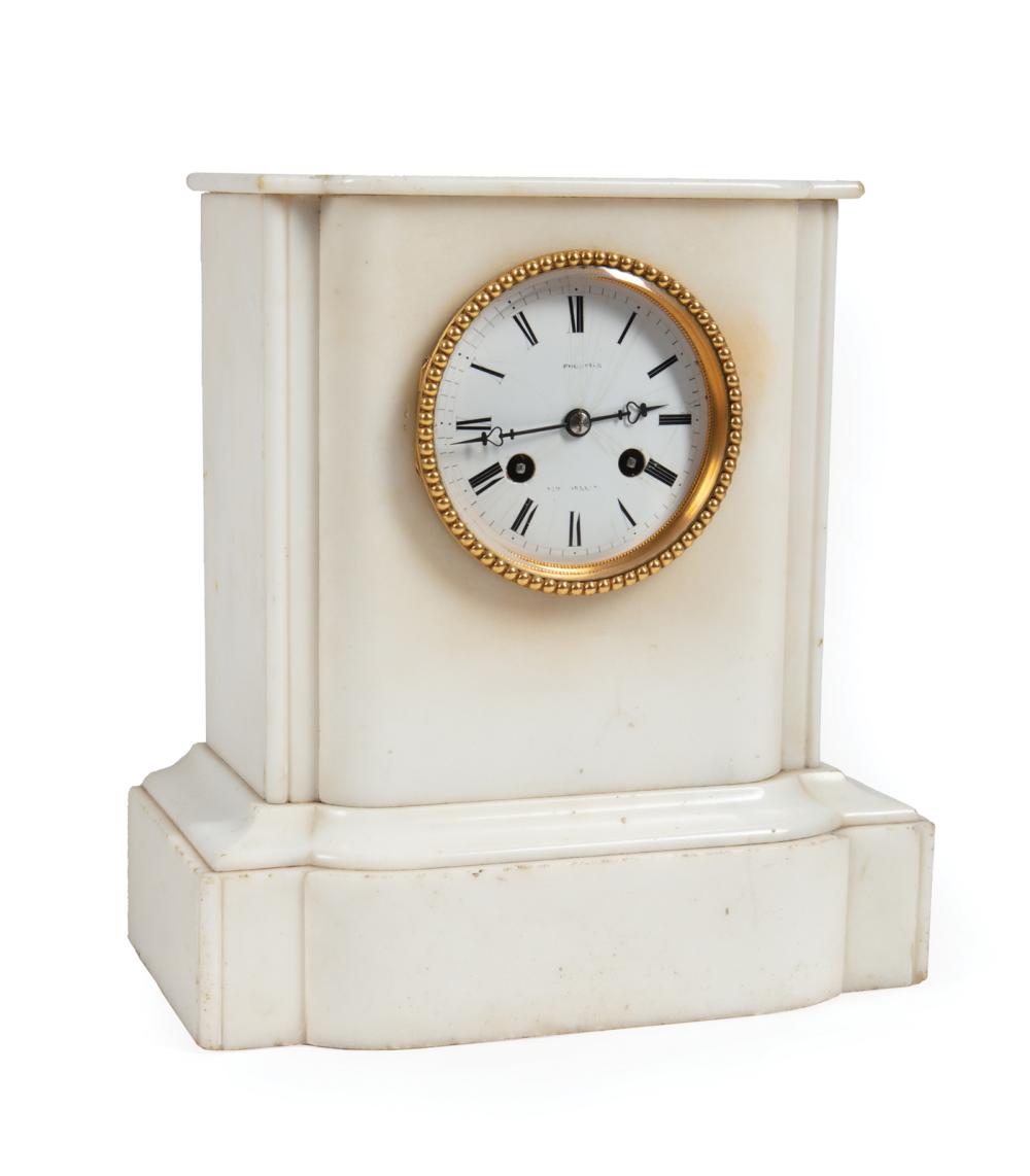 FRENCH MARBLE MANTEL CLOCKFrench 318e59