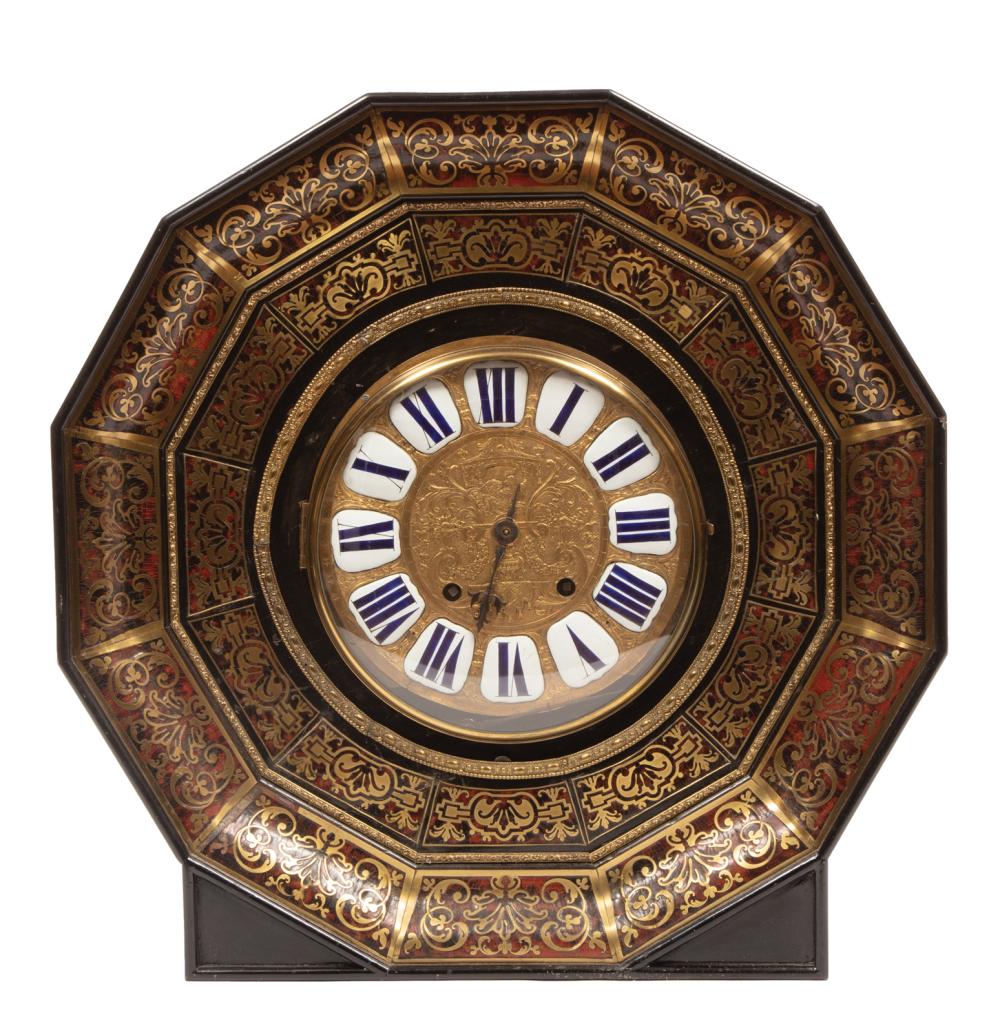 FRENCH BOULLEWORK MANTEL CLOCKFrench 318e5c