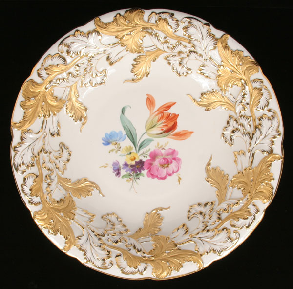 Meissen hand painted Dresden flowers 4f4a7