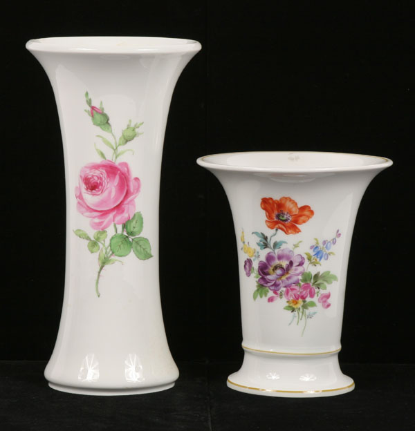 Lot of two Meissen porcelain vase 4f4ac