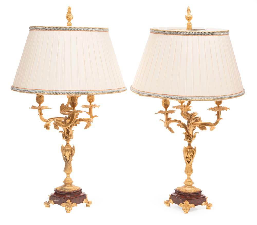 LOUIS XV STYLE BRONZE AND MARBLE 318f0f