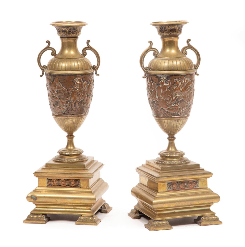 PAIR OF NEO GREC BI COLOR BRONZE 318f0b