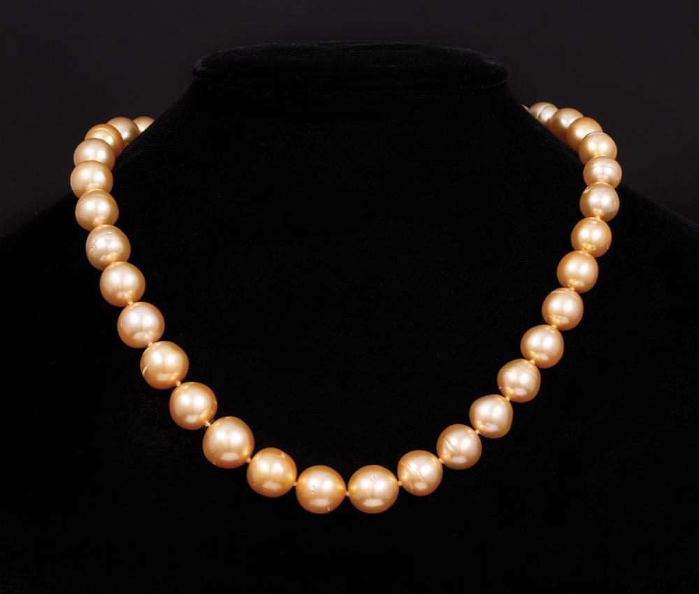 14 KT GOLD GOLDEN SOUTH SEA PEARL 318f1c