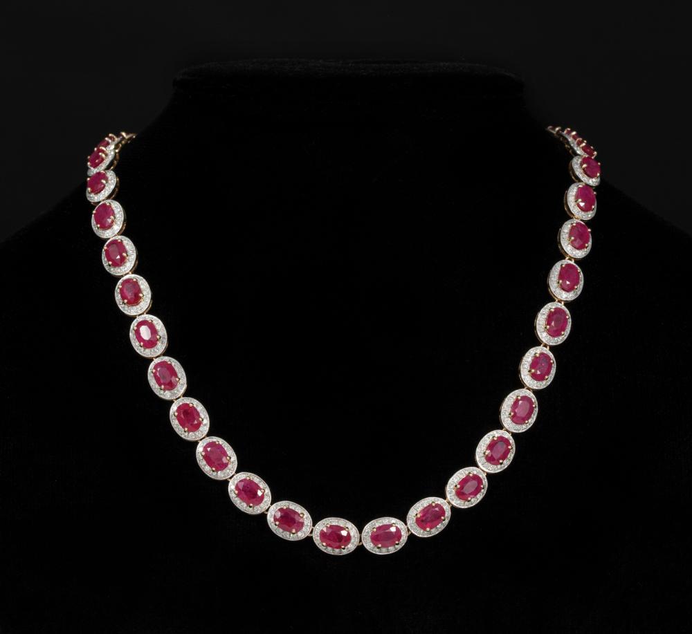 14 KT YELLOW GOLD RUBY AND DIAMOND 318f2d