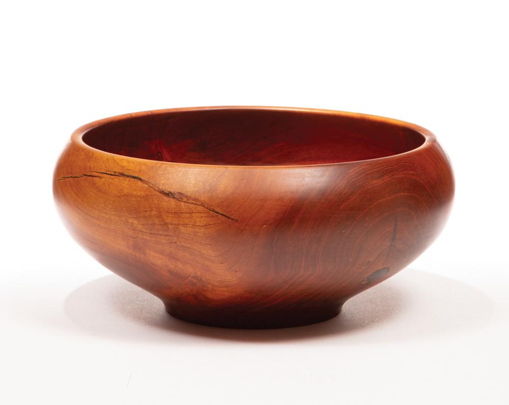 TURNED CHERRYWOOD BOWL BY RONALD 318f6e