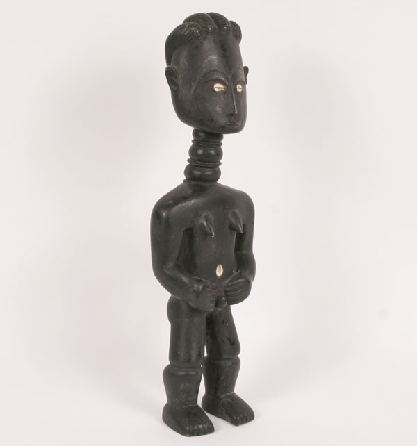 African hand-carved female ceremonial