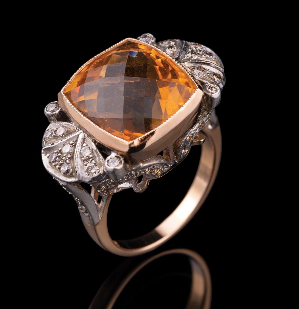 WHITE AND YELLOW GOLD CITRINE 319050