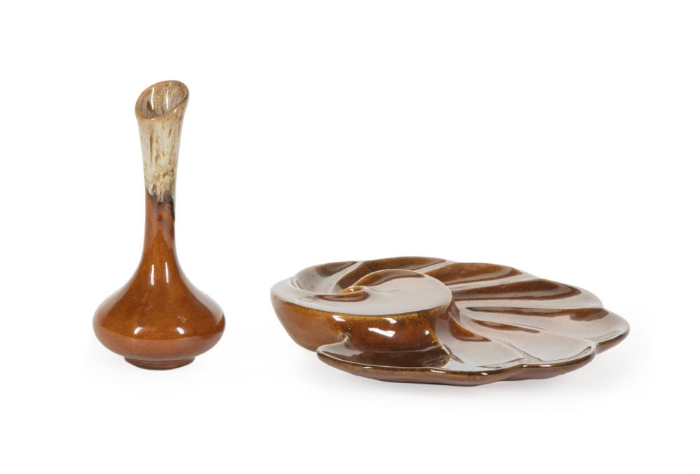 TWO OF VAN BRIGGLE ART POTTERY 3190ba