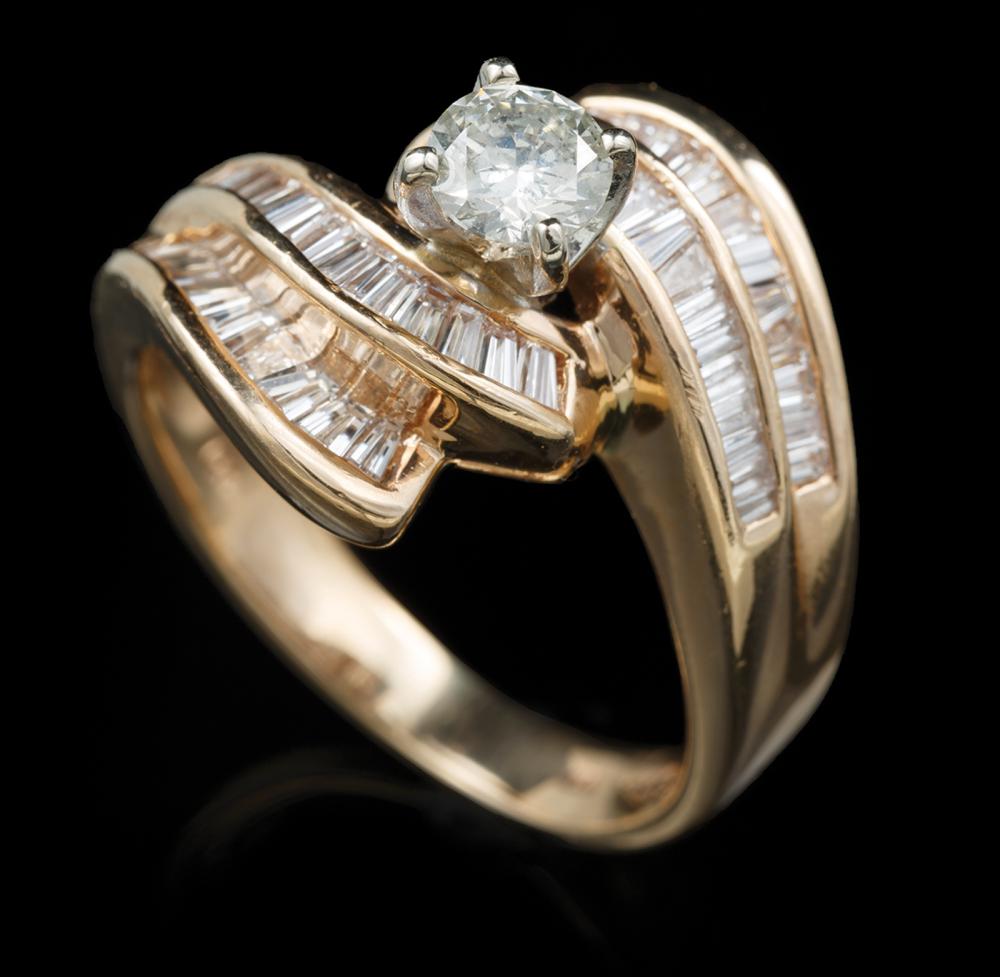 14 KT. YELLOW GOLD AND DIAMOND