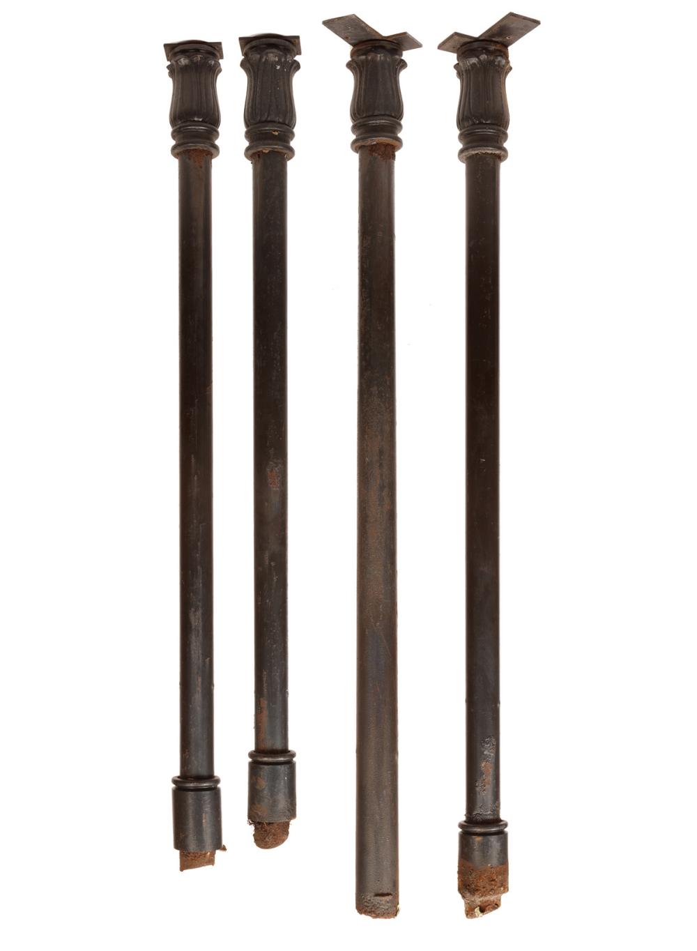 SET OF FOUR CAST IRON COLUMNSSet