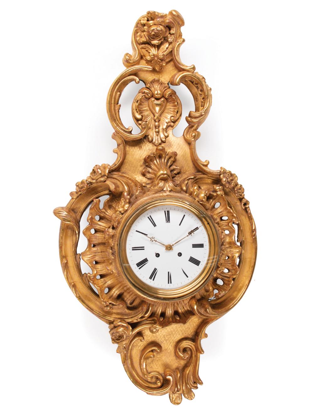 LOUIS XV-STYLE CARTEL CLOCKLouis XV-Style