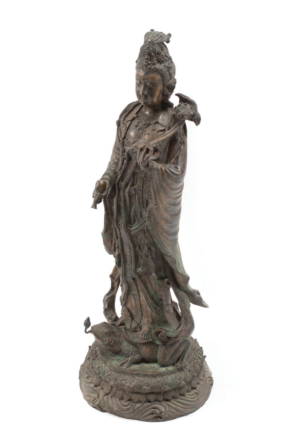 CHINESE PATINATED BRONZE FIGURE 319191