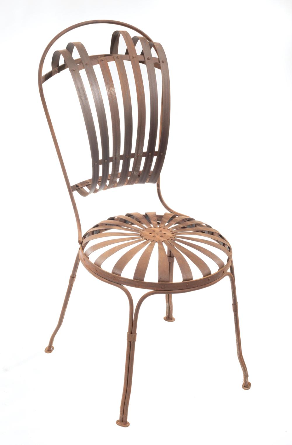 FRENCH SPRING STEEL GARDEN CHAIRFrench 3191e0