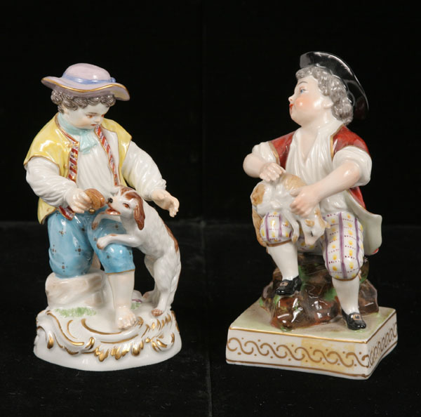 Lot of 2 German porcelain figures: