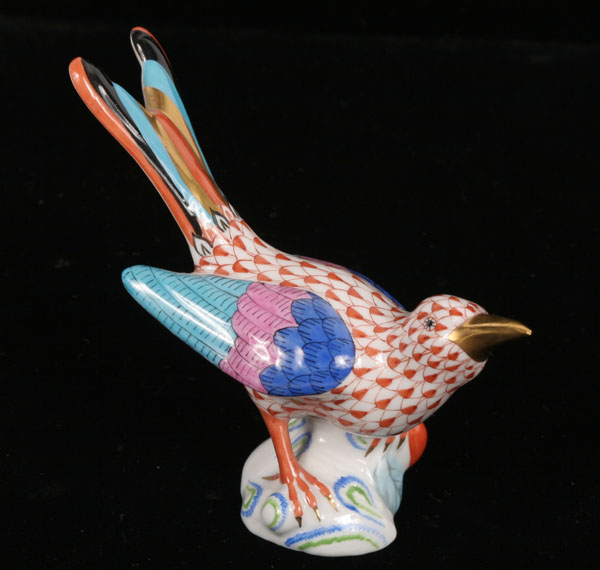 Herend porcelain hand painted bird  4f513